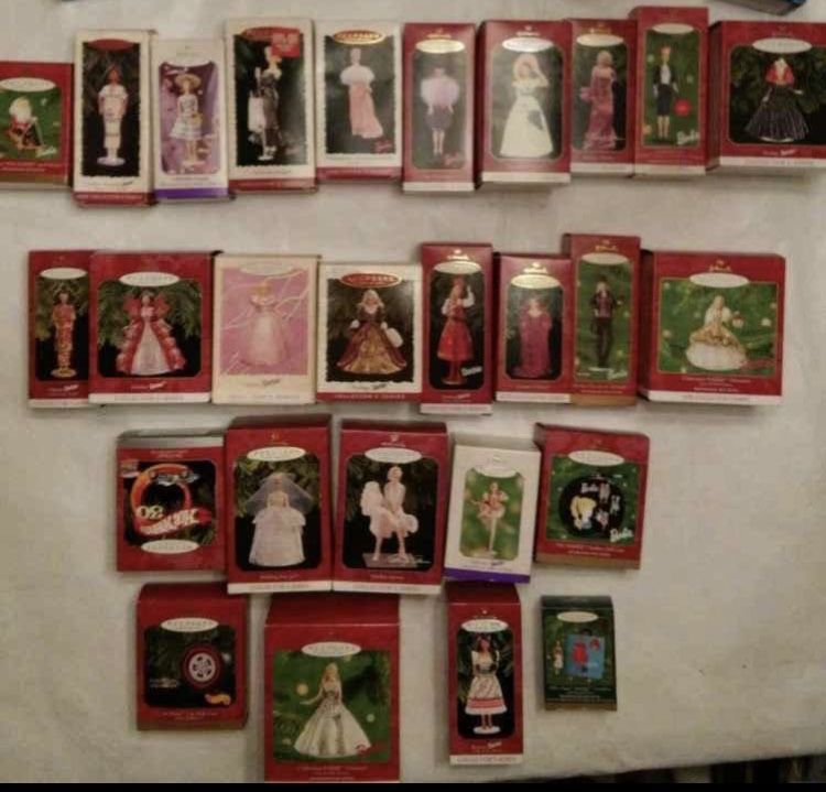 Huge Collection Of Barbie Ornaments (1980’s) Collectibles & Art