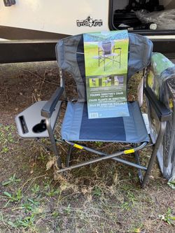 Timber Ridge Folding Director's Chair with Side Table