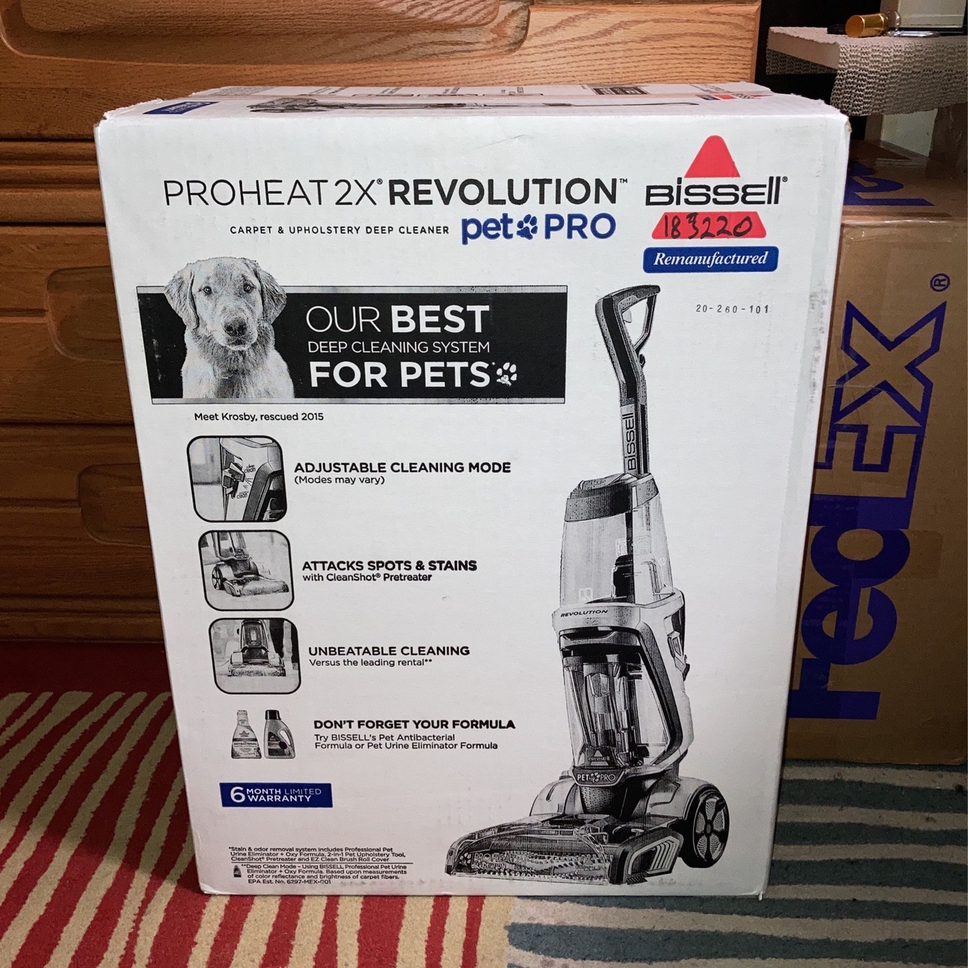 Bissell Proheat 2X Revolution Pet Pro Carpet Cleaner(1986r)