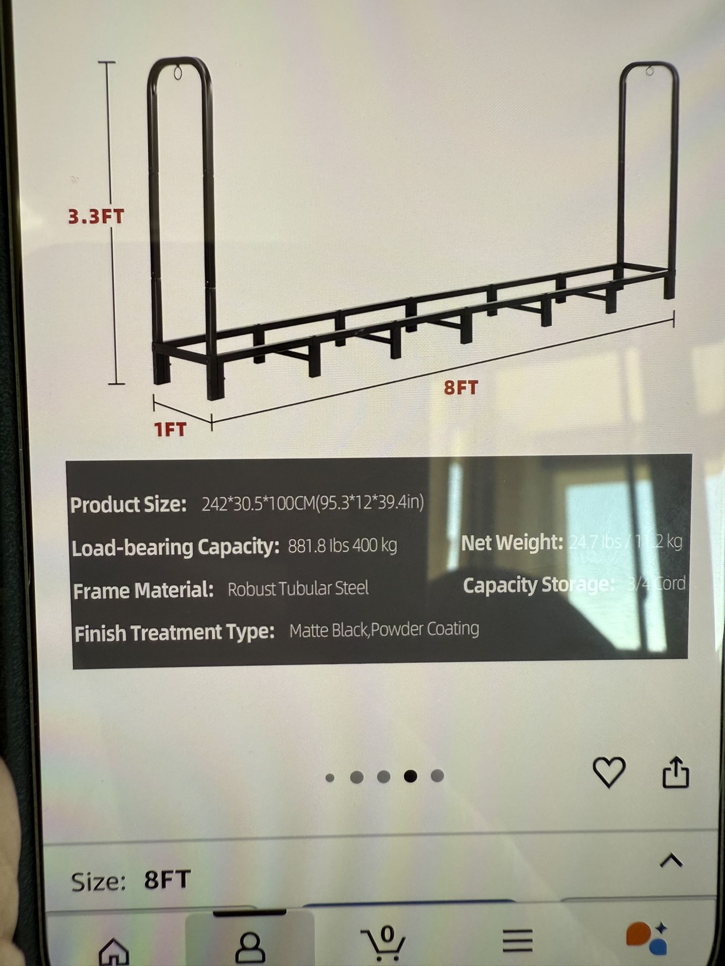 Wood Rack With Cover