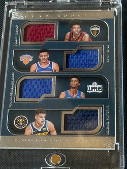 Shai Gilgeous Alexander Quad Rookie Relic Card
