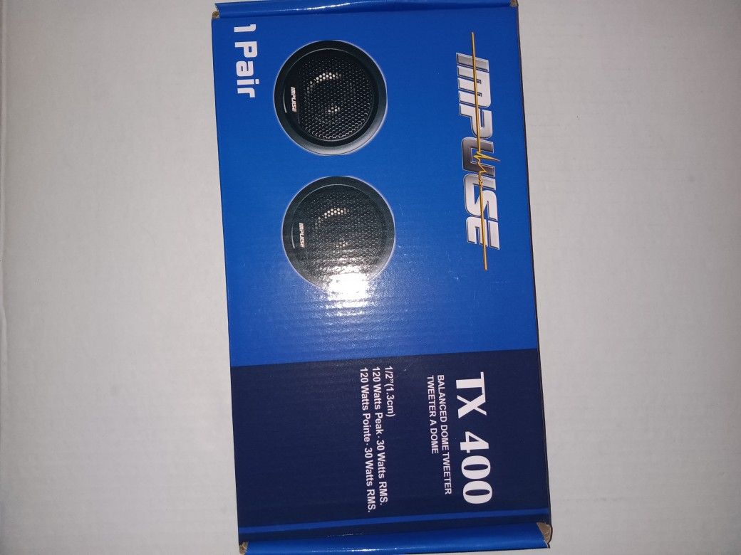 Impulse Audio Dome Tweeters TX450 Watts Brand New In The Box Firm Price