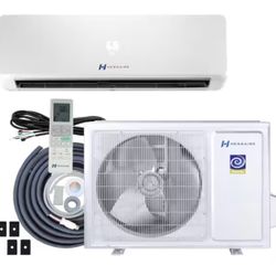 Hessaire DIY 22 SEER2 12,000 BTU Wi-Fi 1-Ton Ductless Mini Split Air Conditioner and Heat Pump Variable Speed Inverter-115-Volt