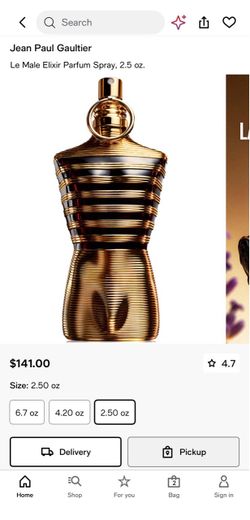 Jean Paul Gaultier Lemale Elixir Parfum 2.5oz