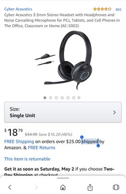 Cyber acoustics pc gaming headset