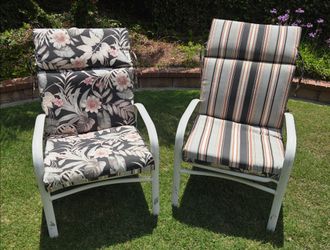 Two Mallin patio chairs