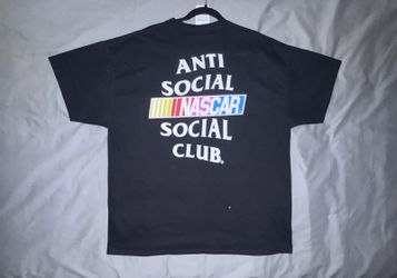 Anti Social Social Club ASSC NASCAR Logo Graphic T-Shirt Mens 2XL Black Tee NWT