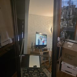 Beveled glass mirror 29x64