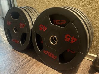 REP Rubber coated weights 3 PAIRS AVAILABLE $140 PER PAIR