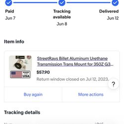 Billet Aluminum /poly Bushing Transmission Mount 350z G35 Z33