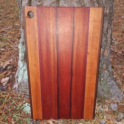 Walnut, Maple, Purple Heart, And Bloodwood Cutting Board 