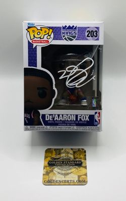 De'Aaron Fox Signed Funko In Case With COA (12112) (Kings)