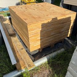 2Pieces Of 3/4" Plywood  47" X 48" $12.50 Each