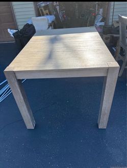Bobs Light Wood Parsons Dining Table