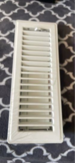 White Floor Register Vent Cover