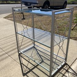 Used in Excellent Condition, METAL AND GLASS SHELF