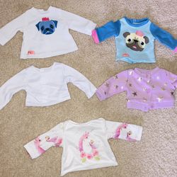 18” Doll Long Sleeved Tops