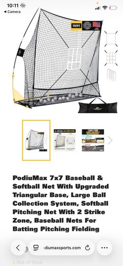 7x7 baseball/softball pitching practice net
