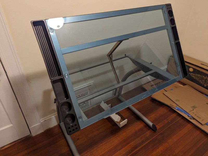 Glass Drafting Table 25.5 *35.5 in