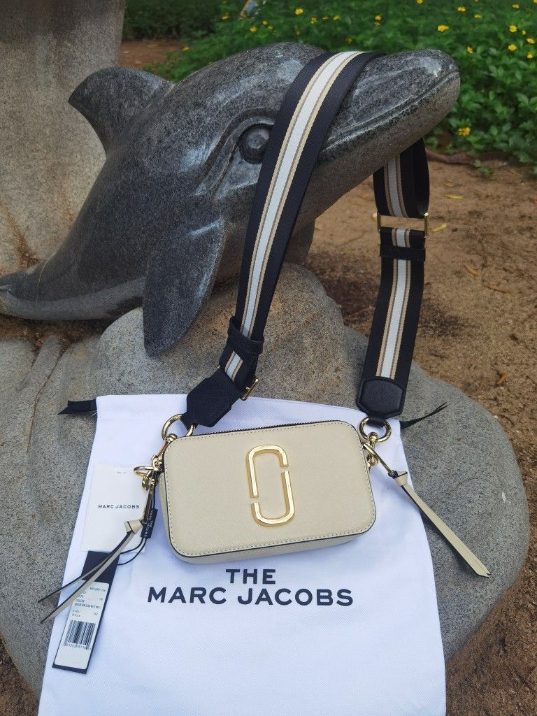 Marc Jacobs The Snapshot Crossbody Bag Cloud White Multi