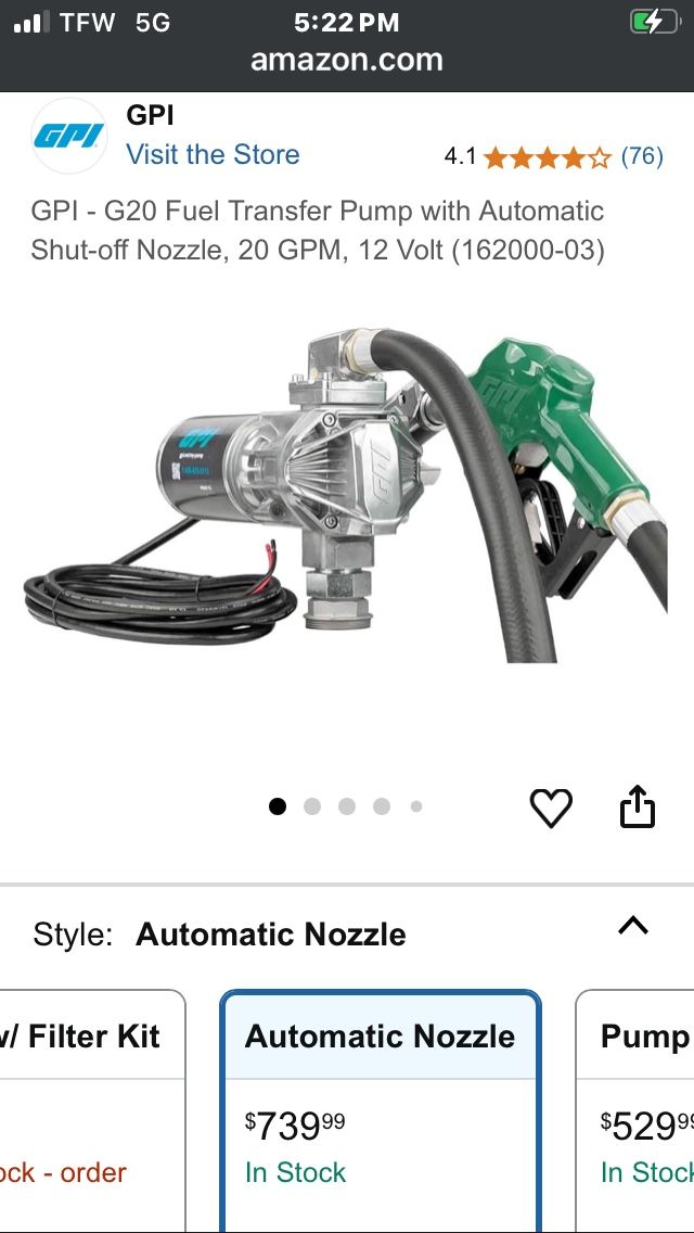 GPI FUEL TRANSFER PUMP