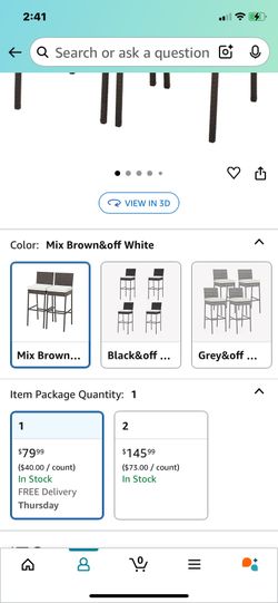 Patio Chair Set