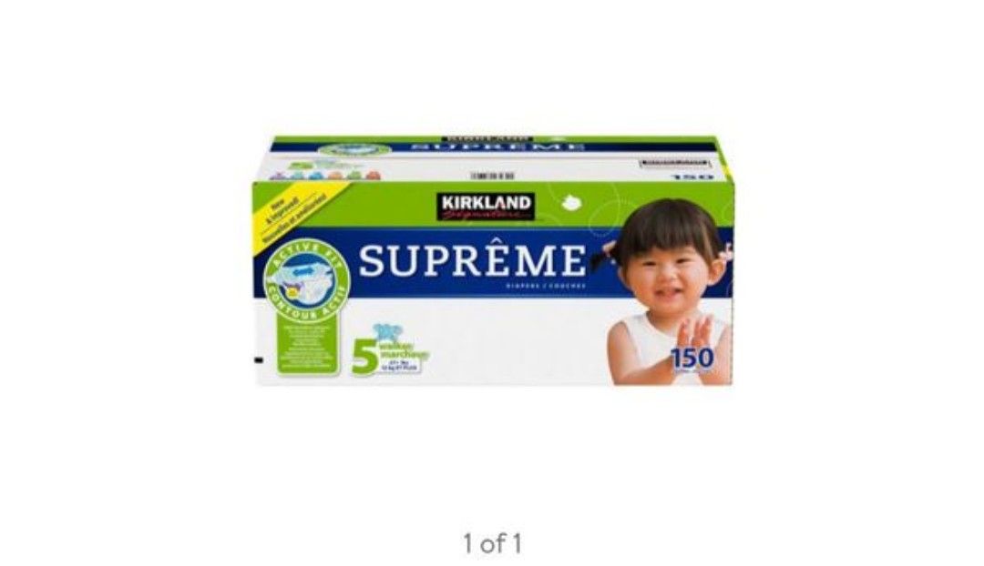 Kirkland diapers size 5