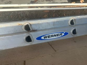 24’ aluminum ladder, 300lb capacity.