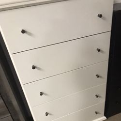 New White Scratch And Dent Model Tall Dresser