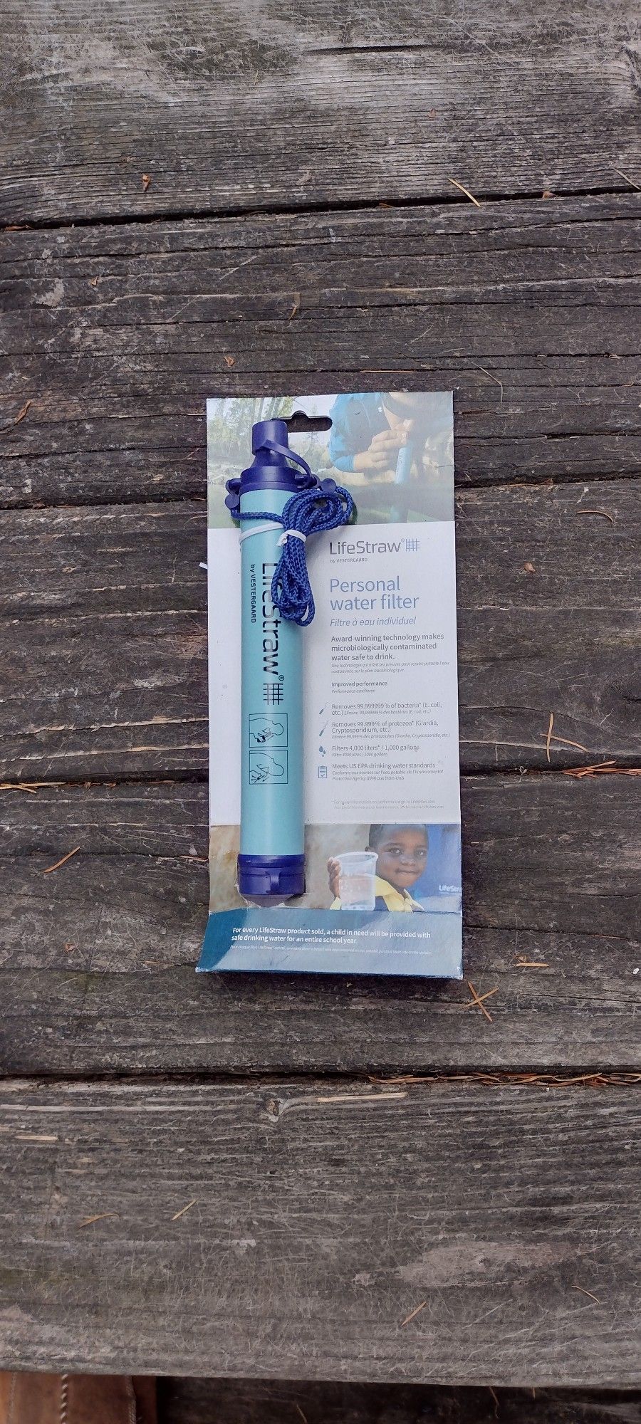 NEW LIFESTRAW BLUE STILL IN BOX