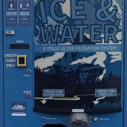 Water and Ice vending machine
