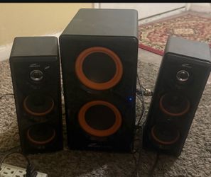Eagle Tech Computers ET-AR506-BK 2.1 Speaker System, 50 W RMS perfectly working