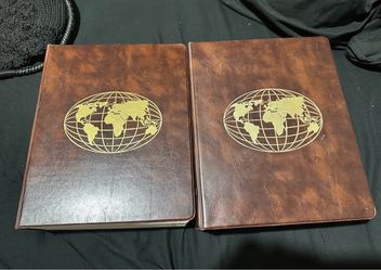 Harris Standard 2 Volume World Stamp Albums 1(contact info removed) Partly Filled Postage Collection