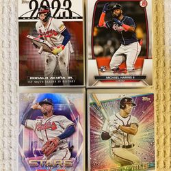 Atlanta Braves 130 Card Baseball Lot!