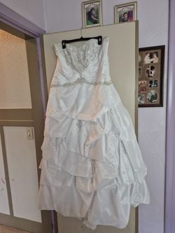 Beaded wedding gown size 16W