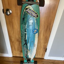 Vintage Sector 9 Nine Longboard Skateboard “Blue Wave” 45”X9.5” 70’s 80’s 90’s !
