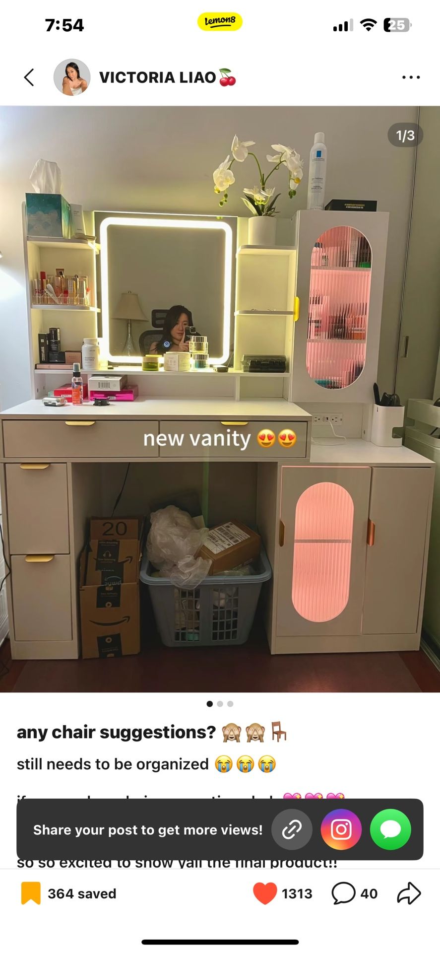 Lightly Used Vanity! 💞