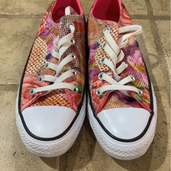 Converse Chuck Taylor Low Top Floral Shoes Size Womans 6