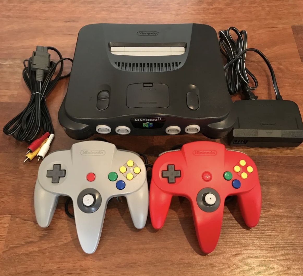 N64 Nintendo 64 Console + up to OEM Controller + Cords | CLEANED & TESTED firm price only!