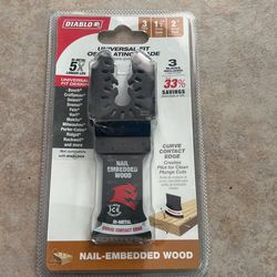 DIABLO 3pc Universal Fit Oscillating Blade 1-1/4” - 2” (nail-embedded wood)