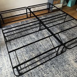 King Size Metal Bed Frame Or 2 Twin Size Beds