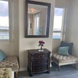 Designer Hand Carved Solid Wood Wall Mirror - Hooker Furniture  