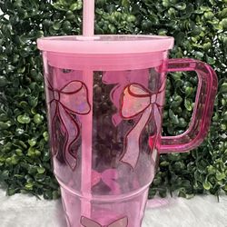 Pink Bow Tumbler