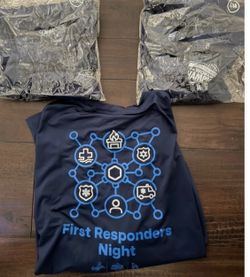 Dodger long sleeve dri fit first responder shirts. $8 each medium