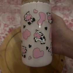 Strawberry milk cup 🐮💗