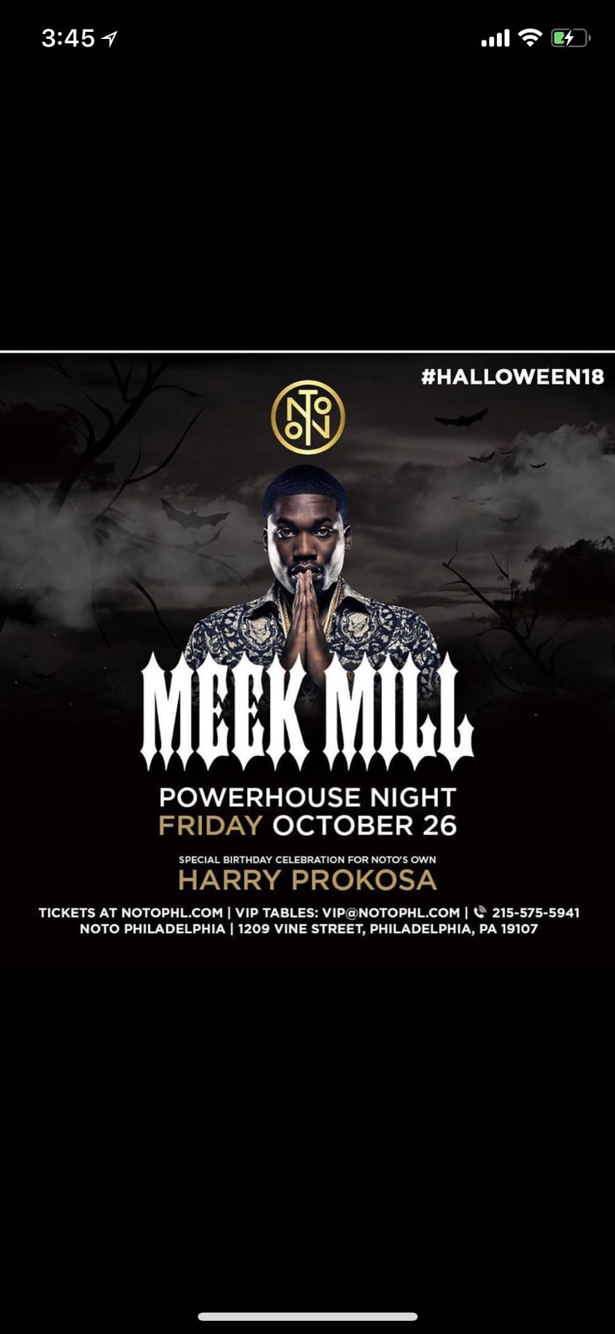 Meek Mill Live Halloween Weekend