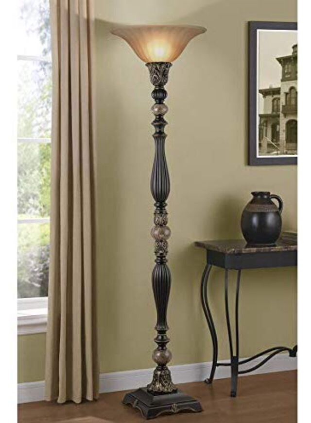 Marble floor lamp