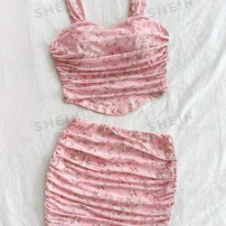 Pink Skirt Set