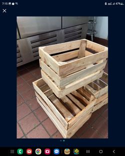 Wood crates