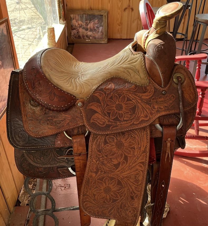 Brown Leather Saddle